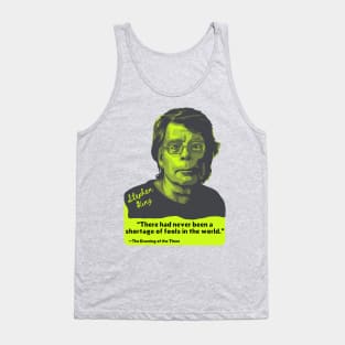 Stephen King Portrait and Quote Tank Top